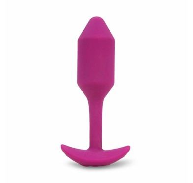 Plug analny wibrujący - B-Vibe Vibrating Snug Plug 2 Rose